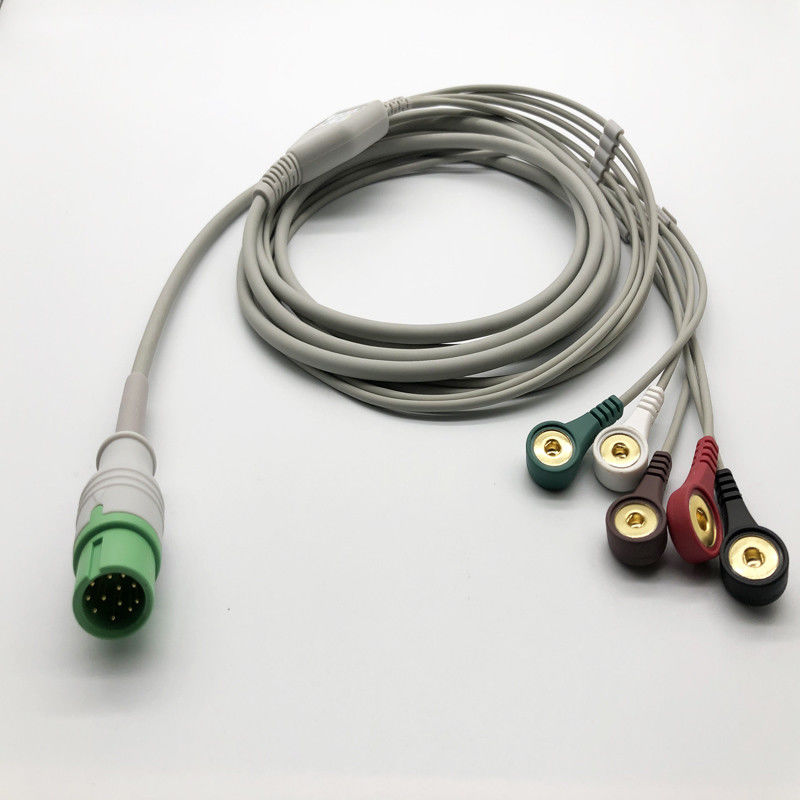 Comen 3 Lead 12 Pin ECG 直接接続するECGケーブル STAR8000E STAR8000F STAR8000H