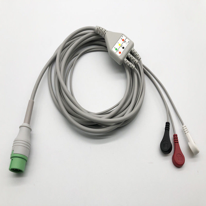 Comen 3 Lead 12 Pin ECG 直接接続するECGケーブル STAR8000E STAR8000F STAR8000H
