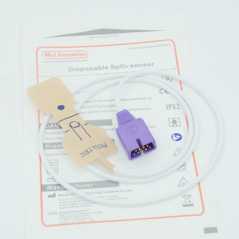 毒性のない使い捨て酸素計センサー 携帯ネルコー小児用SPO2センサー