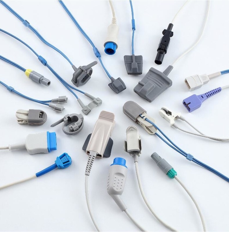 病院用品 大人の指 指先クリップ 高品質互換性Nellcor医療 9Pin 再利用可能な SpO2センサー