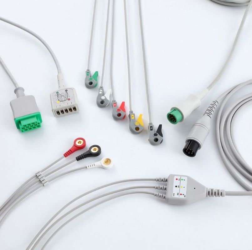 GE ヘリゲ 10ピンECGモニターケーブル 医療用品 0.9mサイズ