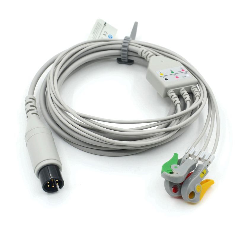 AAMI に対応する 3 鉛電球電球電球ケーブル IEC 医用アクセサリー用のグリッパー