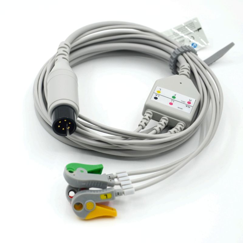 AAMI に対応する 3 鉛電球電球電球ケーブル IEC 医用アクセサリー用のグリッパー
