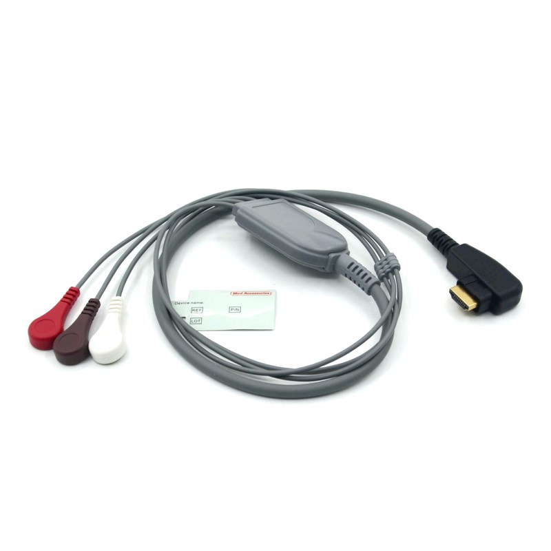 メディカル プロフェッショナル 生産 DMS ECG ケーブル ホルター 探査機 3Leads スナップ AHA/IEC for DMS300