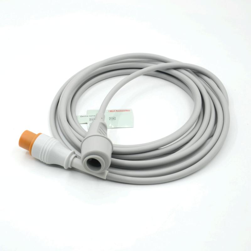 医療モニターアクセサリー 実用的なグレーカラー 互換性 Fukuda To Edward 多機能 IBPケーブル