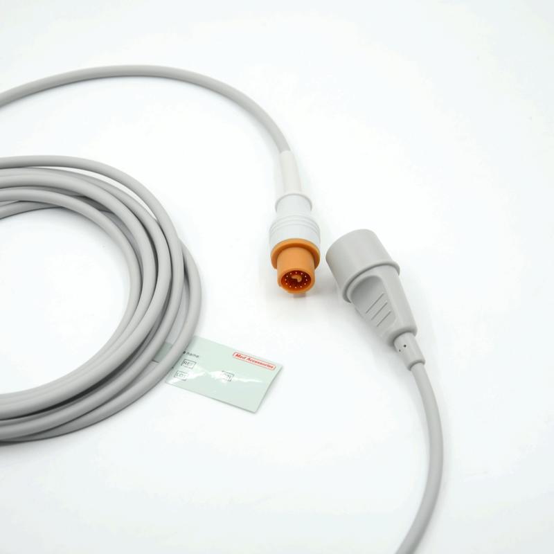 医療モニターアクセサリー 実用的なグレーカラー 互換性 Fukuda To Edward 多機能 IBPケーブル