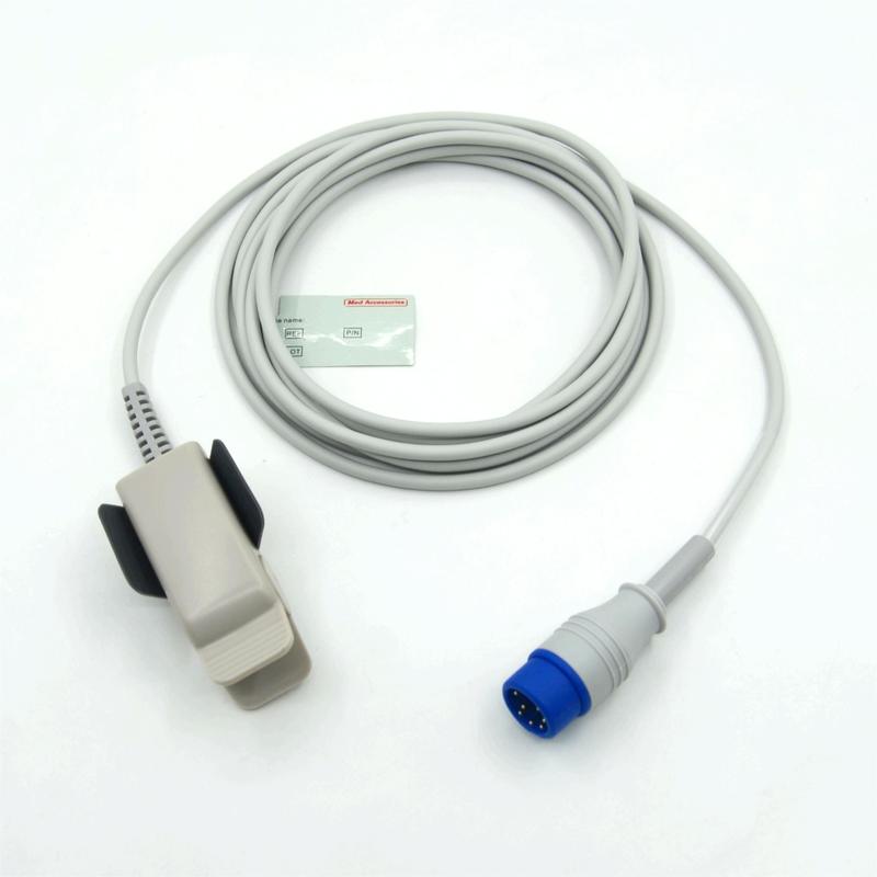 互換 Zoll M2 再利用可能 成人用 クリップ メーカー モニターアクセサリー SpO2センサー