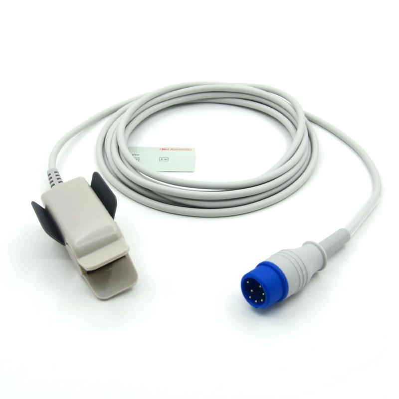 互換 Zoll M2 再利用可能 成人用 クリップ メーカー モニターアクセサリー SpO2センサー