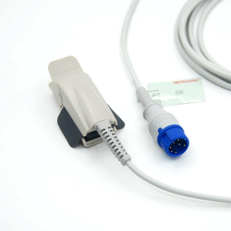 互換 Zoll M2 再利用可能 成人用 クリップ メーカー モニターアクセサリー SpO2センサー