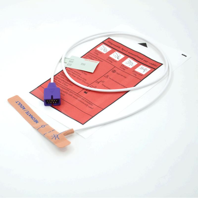 メディカルアクセサリー 供給者 ストレッチファブリック コンパティブル Nellcor 9pin 単品 SpO2 センサー 新生児/成人向け