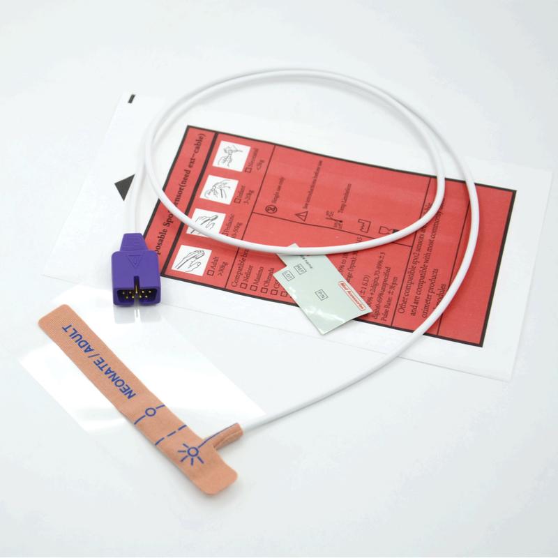 メディカルアクセサリー 供給者 ストレッチファブリック コンパティブル Nellcor 9pin 単品 SpO2 センサー 新生児/成人向け